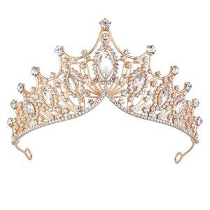 Women Crystal Princess Tiaras Rhinestone Queen Crowns Wedding Bridal
